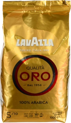 Кава натуральна смажена в зернах Qualita Oro Lavazza м/у 1кг