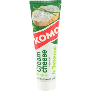 Крем сир Комо 150г 60% зелень тюбик