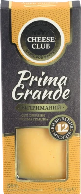 Сир Cheese Club «Prima Grande» витриманий 12 місяців 50%