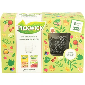 Набір чай Pickwich 4х68г variation yellow +чашка