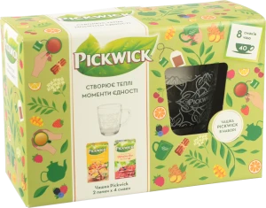 Набір чай Pickwich 4х68г variation yellow +чашка