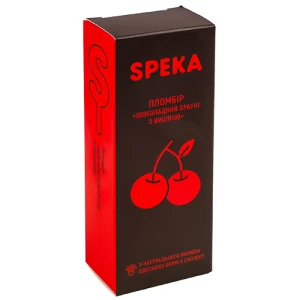Морозиво Speka 80г пломбір шоколадний брауні з вишнею