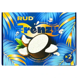 Морозиво Рудь 180г frenzy coconut кокос кокосов