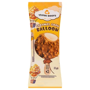 Морозиво Три Ведмеді 55г caramel corn balloon глаз