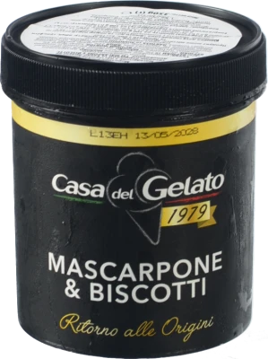 Морозиво Casa del Gelato 350г macarpone e biscotti