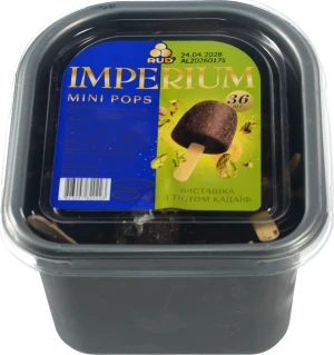 Морозиво Рудь 36х25г imperium мini pops фісташка