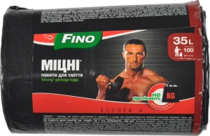 Пакети для сміття 35л Міцні Fino 100шт
