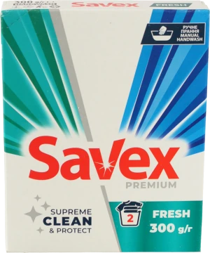 Порошок Savex 300г 2в1 fresh parfum lock для ручного прання