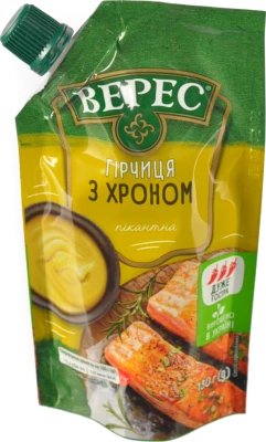 Гірчиця Верес «З хроном» пікантна, д/п 130г