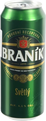 Пиво Branik 0.5л 4.1% світле з.б