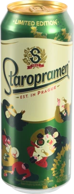 Пиво світле фільтроване пастеризоване «Staropramen Lager», 4,2%, 0,48 л, банка металева
