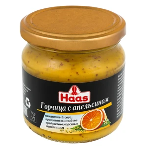 Гірчиця з апельсином Haas, 210 г