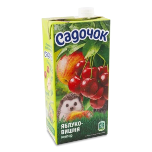 Нектар освітлений пастеризований Яблуко-вишня Садочок 0,95л