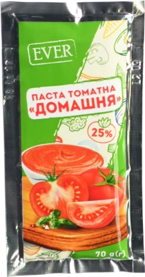 Томатная паста Ever 70г домашня 25% сошет