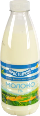 Молоко 1% пастеризоване Простонаше п/пл 870 г