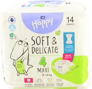 Підгузники Happy Bella Baby Maxi 8-18кг 12шт