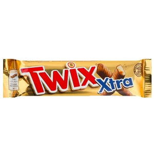 Батончик Twix Extra печиво і карамель у молочному шоколаді, 75 г (2 × 37,5 г)