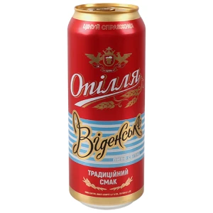 Пиво світле пастеризоване «Опілля Віденське», 4,1% об., 0,5 л, б.м.