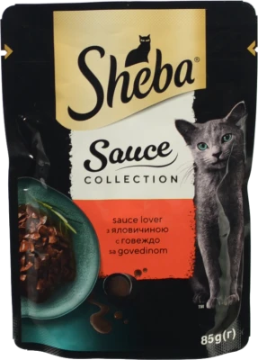 Корм Sheba 85г Sauce Collection яловичина в соусі