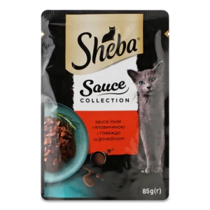 Корм Sheba 85г Sauce Collection яловичина в соусі