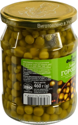 Горошок Фазенда 460г зелений консервований