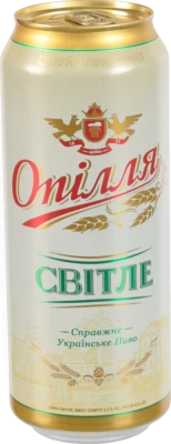 Пиво світле пастеризоване «Опілля Світле», 4,3% об., 0,5 л, банка металева {CAN}