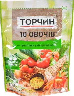 Приправа універсальна 10 овочів Торчин 170г