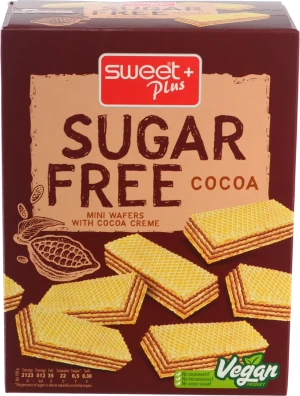 Вафлi Sweet Plus 180г mini какао крем б.цукру