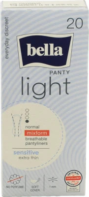 Прокладки гiгiєнiчнi щоденнi BELLA Panty Sensitive. (20 шт.)