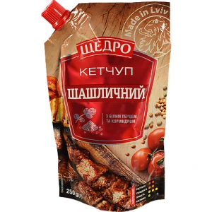 Кетчуп Щедро Шашличний 250г