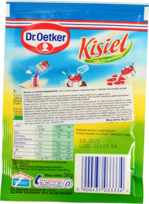 Кисіль зі смаком журавлини Dr.Oetker м/у 38г