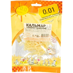 Сушені солоні кальмари 50г