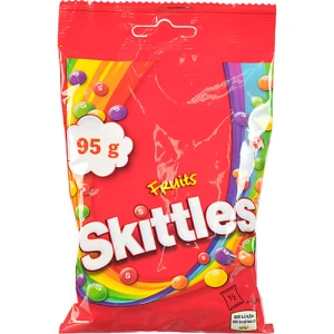 Драже жувальні в різнокольоровій цукровій оболонці Fruits Skittles м/у 95г