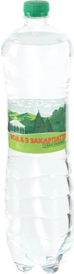 Вода Fine Waters 1.5л Закарпаття слаб.газ мінеральна