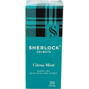Чай чорний байховий Citrus Mint Sherlock Secrets к/у 25х2г