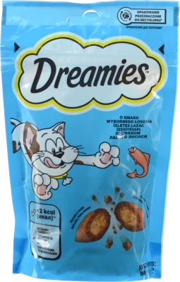 Ласощі для котів Dreamies зі смаком лосося 60г