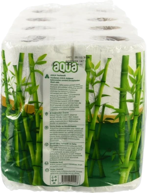 Туалетний папір Aqua 3шар 16шт bamboo
