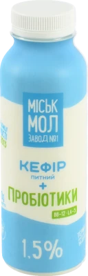 Кефір ММЗ 330г 1.5 пробіотики пет