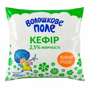 Кефір Волошкове поле 400г 2.5% пл.