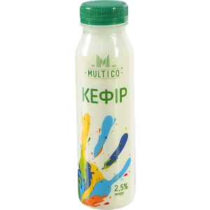 Кефир Multico 250г 2.5% пет