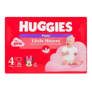 Трусики-підгузки Huggies 36шт 4 д.дівчинки jumbo