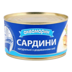 Сардини в олії Аквамарин 230г