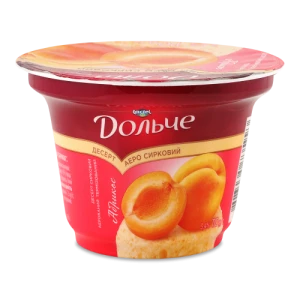 Десерт Дольче 110г 3.4% сир. аерований абрикос ст.