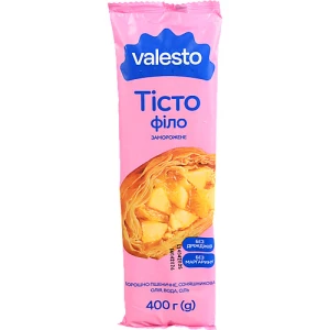 Тісто філло заморожене витяжне Valesto м/у 400г