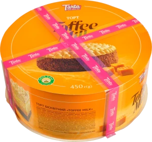 Торт бісквітний Toffeе Milk Tarta к/у 450г