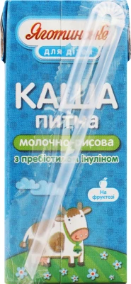 Каша Яготинське 200мл молочно рисовая 2.% т.т