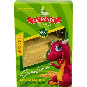 Крупа манна з твердих сортів пшениці Semolina La Pasta Per Primi 400г