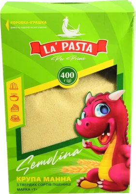 Крупа манна з твердих сортів пшениці Semolina La Pasta Per Primi 400г