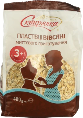 Пластівці вівсяні для дітей від 3років моментального приготування Сквирянка м/у 400г
