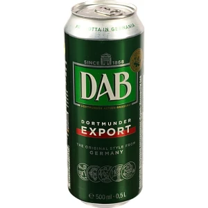 Пиво DAB «Dortmunder Export» світле м/б, 5%, 0,5 л